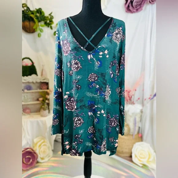 🌼 Free people 🌼 Heartbeat Floral Tunic Dress. Size XS - Picture 4 of 6